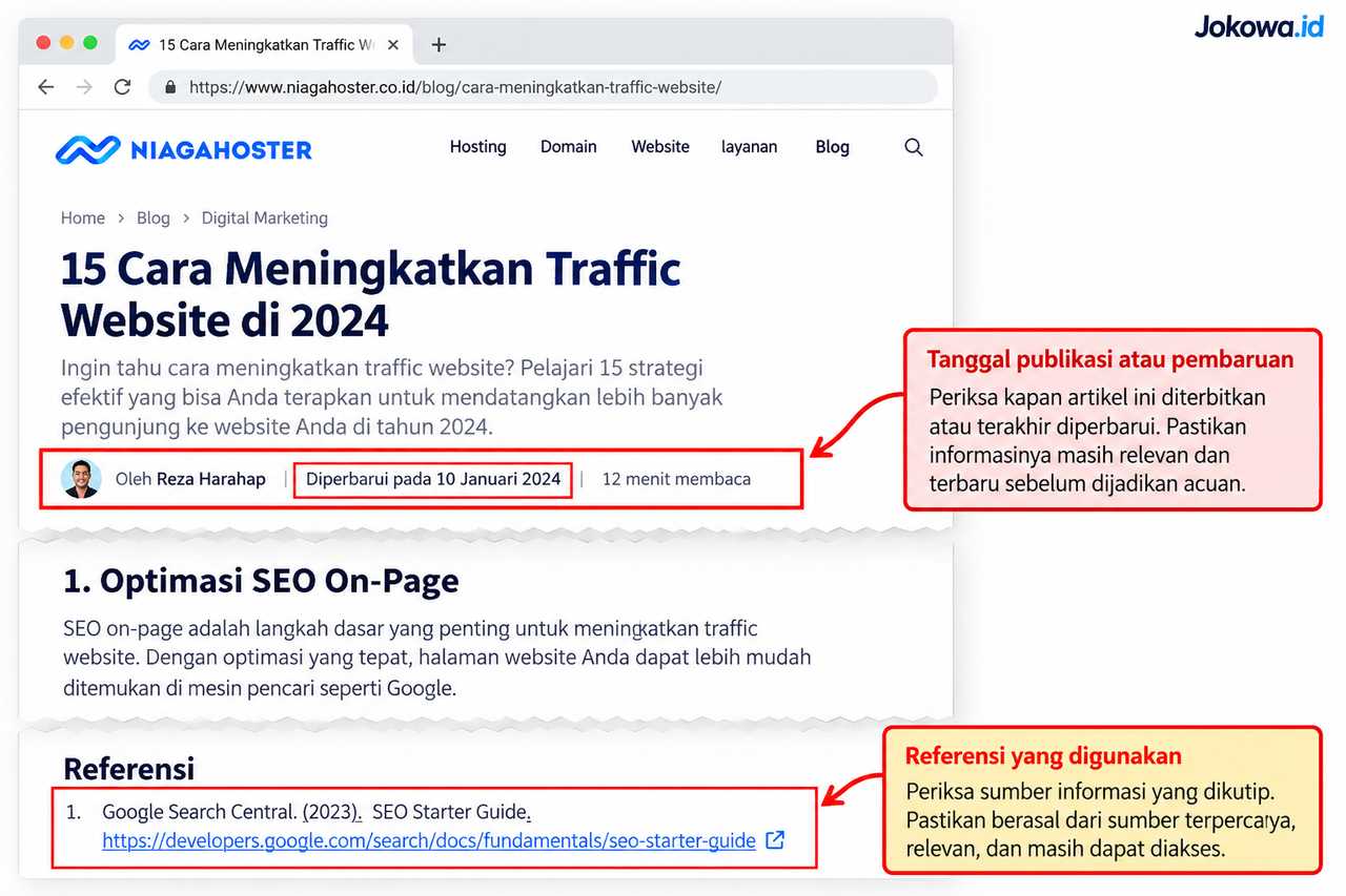 Nilai Keakuratan dan Kebaruan Informasi