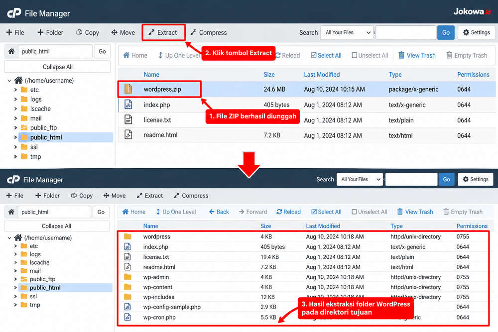 Pindahkan File WordPress ke Hosting Baru